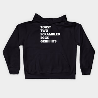 Made me some breakfast Kids Hoodie